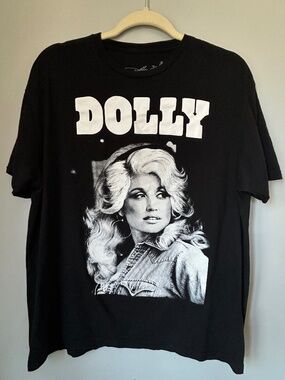 Dolly, Black Graphic Tee, LG, 42/44